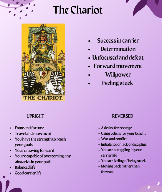 The chariot tarot card